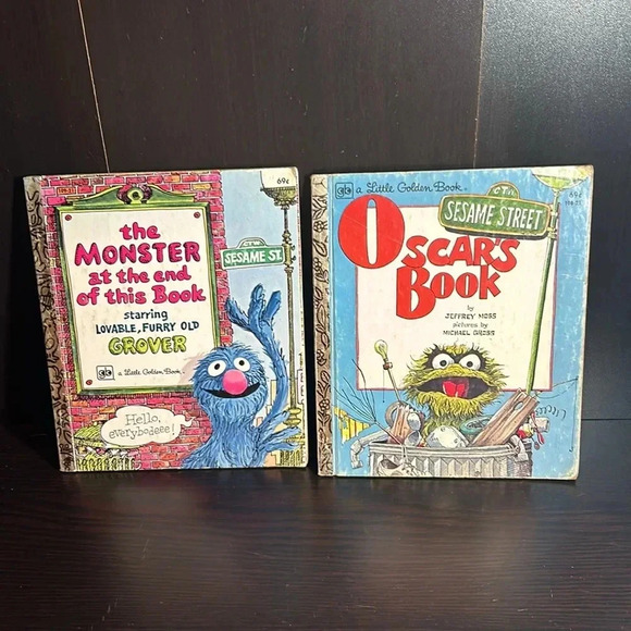 Lot Of 6 Vintage Sesame Street Little Golden Books 1970’s And 1990’s bundle - Picture 6 of 7